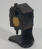 Vintage Miniature Cuckoo Clock Metal Pencil Sharpener Doll House Furniture Size with Moving Parts