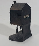 Vintage Miniature Cuckoo Clock Metal Pencil Sharpener Doll House Furniture Size with Moving Parts