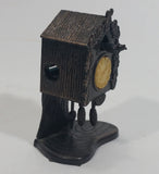 Vintage Miniature Cuckoo Clock Metal Pencil Sharpener Doll House Furniture Size with Moving Parts