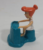 1997 Hanna Barbera Wilma Flintstone Playing Piano Cartoon Character Plastic Toy Animated TV Show Collectible - Dairy Queen