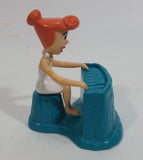 1997 Hanna Barbera Wilma Flintstone Playing Piano Cartoon Character Plastic Toy Animated TV Show Collectible - Dairy Queen