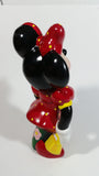 Vintage 1989 Walt Disney Minnie Mouse Waving Cartoon Character 9" Tall Hand Painted Ceramic Ornament Signed and Dated