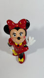 Vintage 1989 Walt Disney Minnie Mouse Waving Cartoon Character 9" Tall Hand Painted Ceramic Ornament Signed and Dated