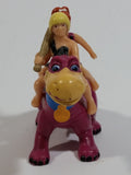 1990s U.C.S. and Amblin Dakin Hanna Barbera The Flintstones Pebbles and Bamm-Bamm Riding Dino PVC Toy Figure Cartoon TV Show Collectible