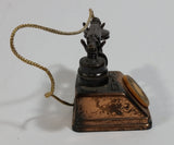 Vintage Miniature Rotary Telephone Phone Metal Pencil Sharpener Doll House Furniture Size