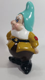 Walt Disney Snow White and the Seven Dwarfs "Happy" 8" Tall Hand Painted Ceramic Ornament