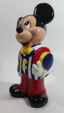 Vintage 1989 Walt Disney Mickey Mouse Cartoon Character 9 1/2" Tall Hand Painted Ceramic Ornament Signed and Dated