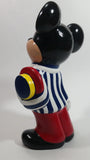 Vintage 1989 Walt Disney Mickey Mouse Cartoon Character 9 1/2" Tall Hand Painted Ceramic Ornament Signed and Dated
