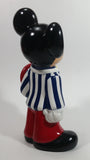 Vintage 1989 Walt Disney Mickey Mouse Cartoon Character 9 1/2" Tall Hand Painted Ceramic Ornament Signed and Dated