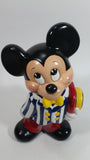 Vintage 1989 Walt Disney Mickey Mouse Cartoon Character 9 1/2" Tall Hand Painted Ceramic Ornament Signed and Dated
