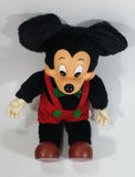 Vintage 1981 Disney Applause Mickey Mouse Christmas Themed Cartoon Character Rubber and Plush Stuffed Animal