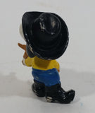Vintage United Features Peanuts Snoopy Musician Playing a Violin PVC Toy Figure Made in Hong Kong