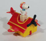 Vintage 1989 Peanuts Gang Pop Mobiles United Features Syndicate Snoopy Flying Ace Doghouse Plastic Toy McDonald's Happy Meals