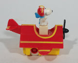 Vintage 1989 Peanuts Gang Pop Mobiles United Features Syndicate Snoopy Flying Ace Doghouse Plastic Toy McDonald's Happy Meals