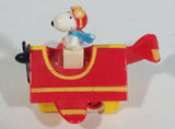 Vintage 1989 Peanuts Gang Pop Mobiles United Features Syndicate Snoopy Flying Ace Doghouse Plastic Toy McDonald's Happy Meals