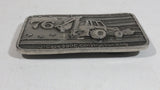 Vintage 1976 J.I. Case 850C Construction King Tractor Heavy Metal Belt Buckle Bicentennial Edition - 05193