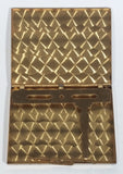 Vintage Beautiful Mother of Pearl Square Tiled Design Gold Toned Metal Hinged Cigarettes Smokes Case Box