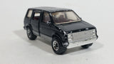 1984 Matchbox 1984 Dodge Caravan Van Black Die Cast Toy Car Vehicle With Opening Sliding Passenger Side Door - Treasure Valley Antiques & Collectibles