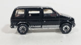 1984 Matchbox 1984 Dodge Caravan Van Black Die Cast Toy Car Vehicle With Opening Sliding Passenger Side Door - Treasure Valley Antiques & Collectibles