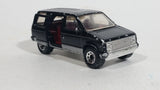 1984 Matchbox 1984 Dodge Caravan Van Black Die Cast Toy Car Vehicle With Opening Sliding Passenger Side Door - Treasure Valley Antiques & Collectibles