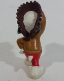 Vintage United Features Peanuts Snoopy Native Indian Aboriginal PVC Toy Figure Made in Hong Kong