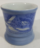Courier and Ives Blue and white 'The Homestead in Winter" Ceramic Coffee Mug