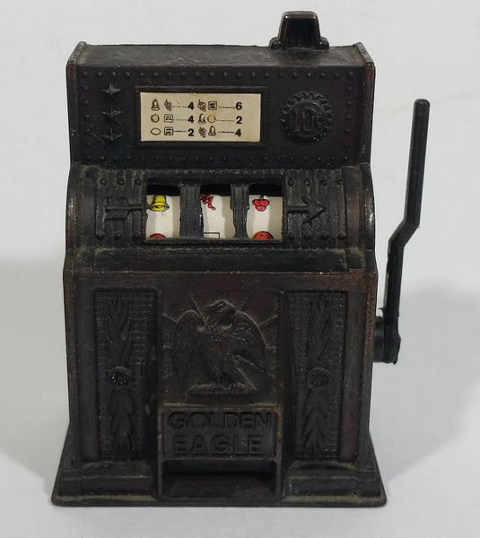 Vintage Miniature Slot Machine with Working Lever Metal Pencil Sharpener Doll House Furniture Size