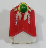 Vintage 1975 Aviva Snoopy Doghouse Motorized Friction Pullback Plastic Toy Car Vehicle