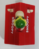 Vintage 1975 Aviva Snoopy Doghouse Motorized Friction Pullback Plastic Toy Car Vehicle