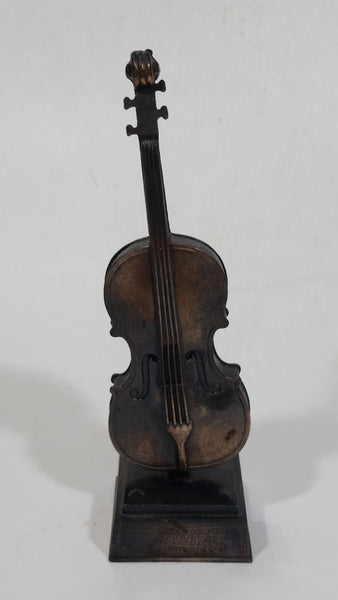 Vintage Miniature Cello Musical Instrument Metal Pencil Sharpener Doll House Furniture Size