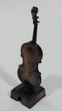 Vintage Miniature Cello Musical Instrument Metal Pencil Sharpener Doll House Furniture Size