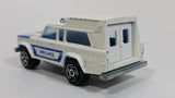 Vintage Majorette Ambulance No. 269 White 1/64 Scale Die Cast Toy Car Vehicle with Opening Rear Doors