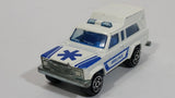 Vintage Majorette Ambulance No. 269 White 1/64 Scale Die Cast Toy Car Vehicle with Opening Rear Doors