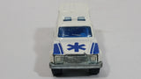 Vintage Majorette Ambulance No. 269 White 1/64 Scale Die Cast Toy Car Vehicle with Opening Rear Doors