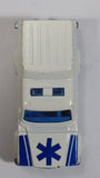 Vintage Majorette Ambulance No. 269 White 1/64 Scale Die Cast Toy Car Vehicle with Opening Rear Doors