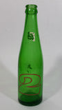 Vintage 2 Way Soda Pop Beverage Green Glass 9" Tall Bottle