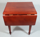 American Heirloom 9" Tall Wooden Double Drop Leaf Toy Doll Table Collectible