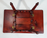 American Heirloom 9" Tall Wooden Double Drop Leaf Toy Doll Table Collectible