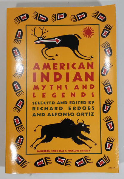1984 American Indian Myths and Legends Paperback Book by Richard Erdoes and Alfonso Ortiz - Pantheon - Treasure Valley Antiques & Collectibles