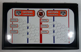 NHL Ice Hockey Stanley Cup Championships Playoffs Magnetic Framed Double Sided White Board with 30 Team Magnets 15" x 24 1/2"