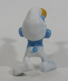 2013 "Harmony" Smurf Playing Trumpet PVC Toy Figure McDonald's Happy Meal