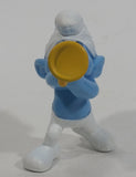 2013 "Harmony" Smurf Playing Trumpet PVC Toy Figure McDonald's Happy Meal