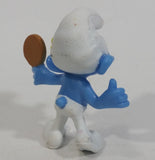 2013 "Vanity" Smurf Holding Hand Mirror PVC Toy Figure McDonald's Happy Meal