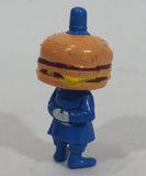 Vintage 1985 McDonald's Officer Big Mac PVC Toy Police Cop Figure with Burger Head - 2 3/4" Tall