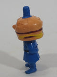 Vintage 1985 McDonald's Officer Big Mac PVC Toy Police Cop Figure with Burger Head - 2 3/4" Tall