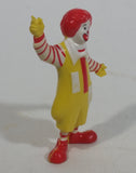 Vintage 1985 McDonald's Ronald McDonald Clown Waving PVC Toy Figure - 2 3/4" Tall