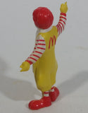 Vintage 1985 McDonald's Ronald McDonald Clown Waving PVC Toy Figure - 2 3/4" Tall