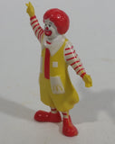 Vintage 1985 McDonald's Ronald McDonald Clown Waving PVC Toy Figure - 2 3/4" Tall