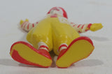 Vintage 1985 McDonald's Ronald McDonald Clown Waving PVC Toy Figure - 2 3/4" Tall