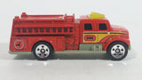 2002 Matchbox International Pumper Red Fire Truck Plastic and Die Cast Toy Car Firefighting Rescue Vehicle - McDonald's Happy Meal